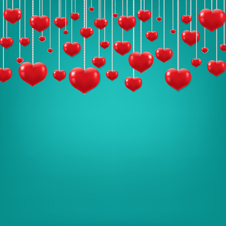 Happy Valentines Day With Gradient Mesh, Vector Illustrationのイラスト素材