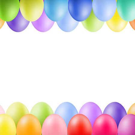 Colorful Easter Eggs With Gradient Mesh, Vector Illustrationのイラスト素材