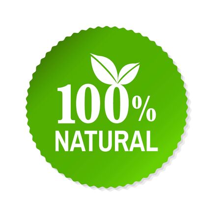 Nature Label, Vector Illustrationのイラスト素材