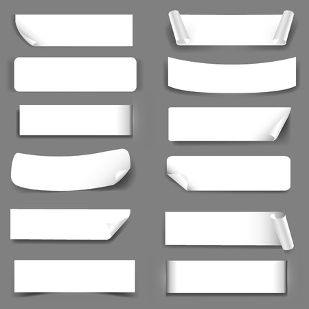 Paper Label With Gradient Mesh, Vector Illustrationのイラスト素材