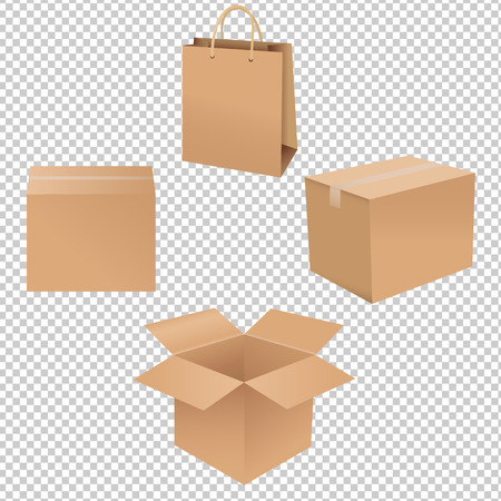 Shipping Box, Vector Illustrationのイラスト素材