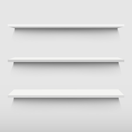 White Shelf, Vector Illustrationのイラスト素材