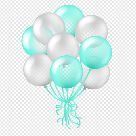 Balloon In Transparent Background Gradient Mesh, Vector Illustrationのイラスト素材