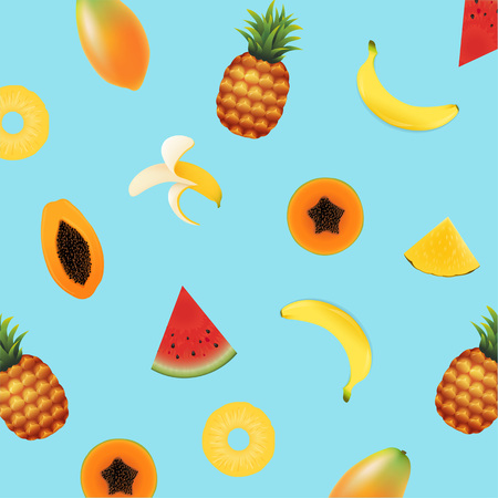 Fruits illustration.のイラスト素材