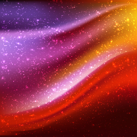 Colorful Poster With Stars With Gradient Mesh, Vector Illustrationのイラスト素材
