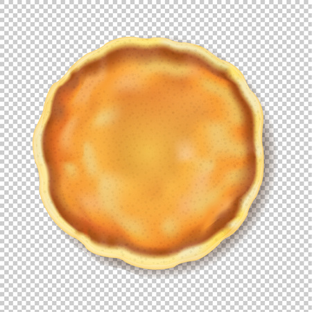 Pancake Isolated Transparent Background With Gradient Mesh, Vector Illustrationのイラスト素材