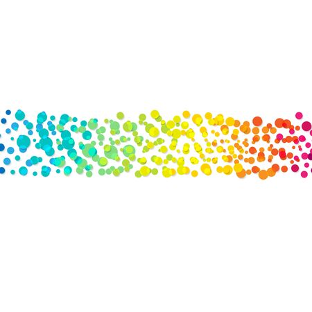 Colorful Balls Isolated White Background With Gradient Mesh, Vector Illustrationのイラスト素材