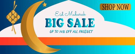 Big sale web banner design up to 70% with gradient backgroundのイラスト素材