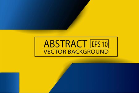 vector background for banner abstract web in yellow and blue colorのイラスト素材