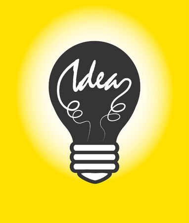 Bulb Lamp Ideaのイラスト素材