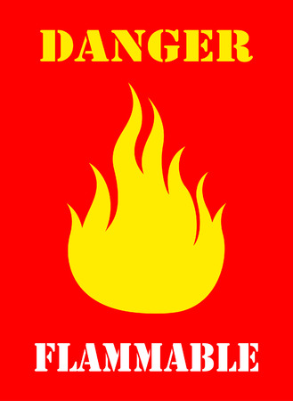 Flammable symbolのイラスト素材