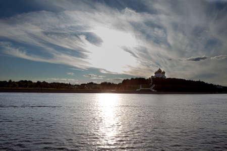 panorama of the city  Yaroslavl, Russia, in a sunny dayの写真素材