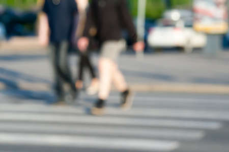 indistinct background in a look the avtomobidnykh of jams in the city in the summerの写真素材