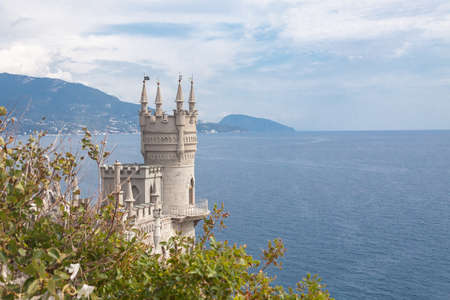 view of the Swallow's nest lock in the Crimea in clear summer day