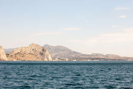 Beautiful view of the southern coast of the Crimea in the sunny summer day