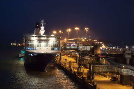 HELSINKI, FINLAND - OCTOBER 25 :the ferry boat Finlandia is moored at the mooring in port of the city of Helsinki , Finland OCTOBER 25 2016. The ferry ESKERO LINE make regular flights between Helsinki and Tallinnのeditorial素材