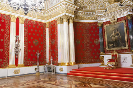 SAINT PETERSBURG, RUSSIA - FEBRUARY 23: State Hermitage Museum, interior,FEBRUARY 23 2017.The Hermitage-largest istoichesky museum of Russiaのeditorial素材