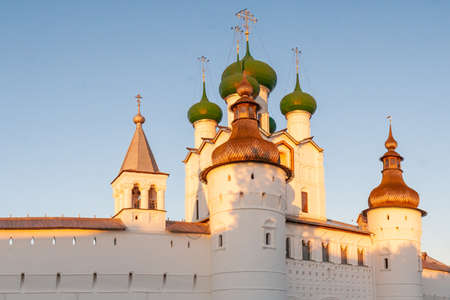 Rostov Kremlin in summer day . The Golden Ring of Russia.