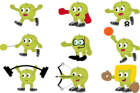 fruit character set can use for:
â DIY printing for your poster
â Sticker
â Icon
â card 
â T-Shirt Printing
â Apparel needed
â Invitation Card Element
â And all the thinkのイラスト素材