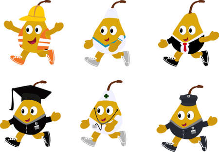 fruit character set can use for:
â DIY printing for your poster
â Sticker
â Icon
â card 
â T-Shirt Printing
â Apparel needed
â Invitation Card Element
â And all the thinkのイラスト素材