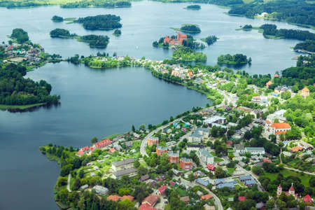 Lake from a birdの写真素材