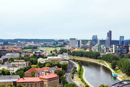 Panorama of Vilniusの写真素材