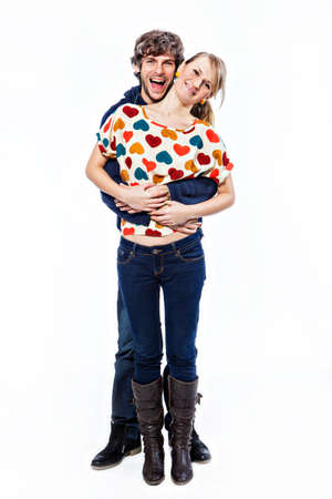Couple expressing their loveの写真素材