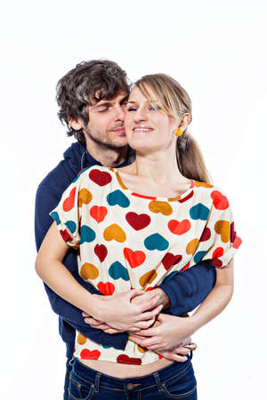 Couple expressing their loveの写真素材
