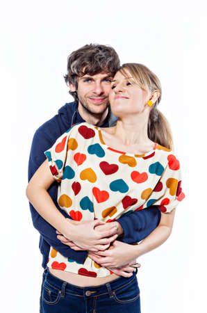 Couple expressing their loveの写真素材