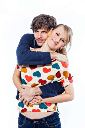 Couple expressing their loveの写真素材