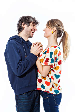 Couple expressing their loveの写真素材