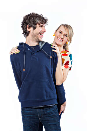Couple expressing their loveの写真素材