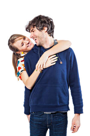 Couple expressing their loveの写真素材