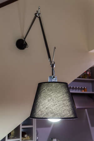 Modern lamp on the wallの写真素材
