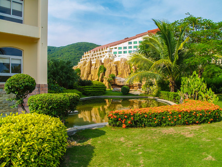 Resort at Sanya Yalong Bay Chinaのeditorial素材