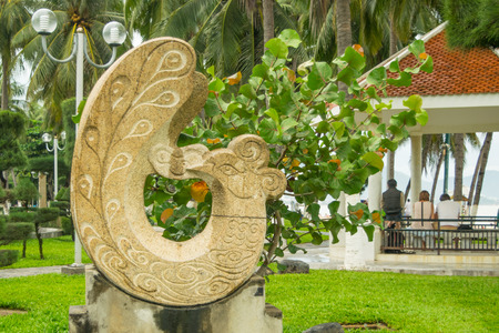 Sculpture at Park Gorkogo at Nha Trang Resort, September, 2016, Vietnamのeditorial素材