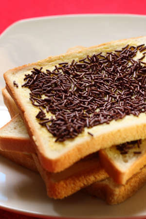 Bread and chocolateの写真素材