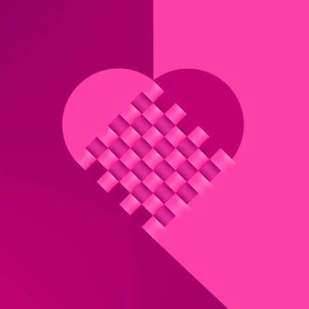 Illustration of Heart for valentines day and weddingのイラスト素材