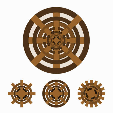 Illustration of weave abstract template designのイラスト素材