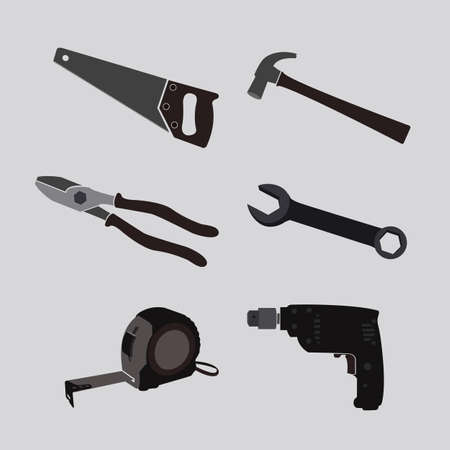 illustration of toolsのイラスト素材