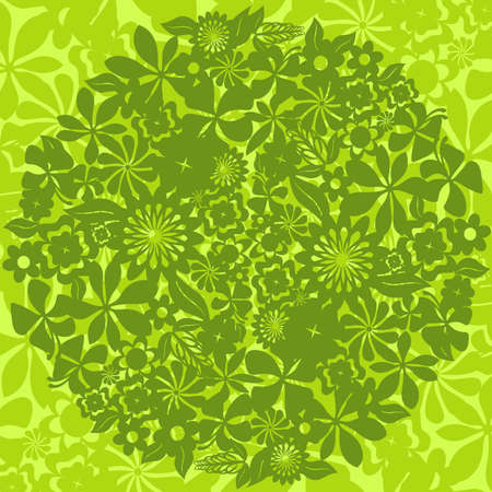 Illustration of Green tree for backgroundのイラスト素材