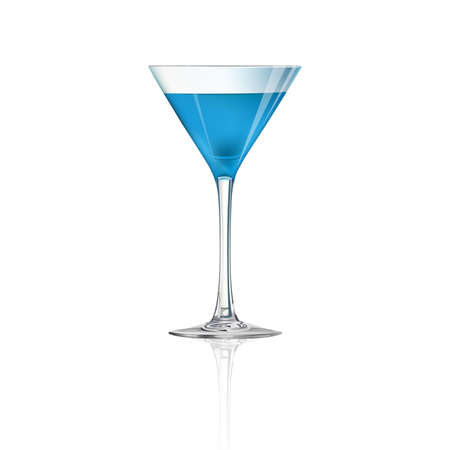 Cocktail isolated on white background, vector illustration.のイラスト素材