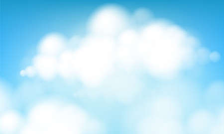 Blue sky and cloud on a sunny day, Vector illustration.のイラスト素材