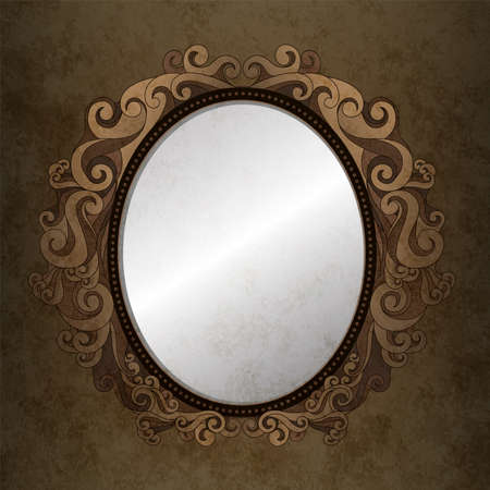 Old frame with empty space for your text input, photo, image. vintage background.のイラスト素材