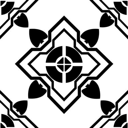 Vintage Elegant Floral Seamless pattern, vector illustration.のイラスト素材