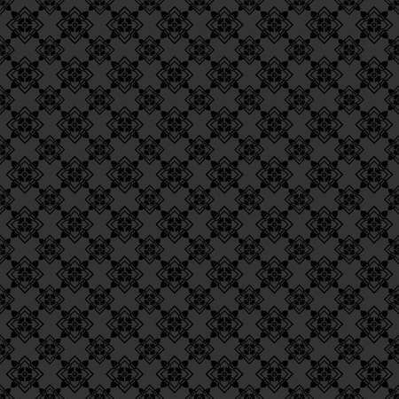Seamless pattern in black and gray vintage background.のイラスト素材