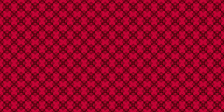 Seamless pattern in red vintage tile backgroundのイラスト素材