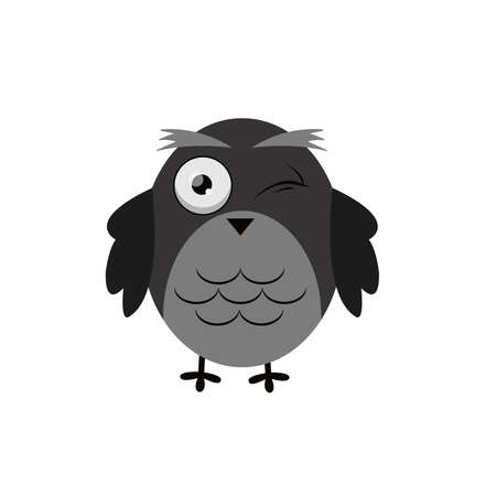 Decorative Vector Owl.のイラスト素材