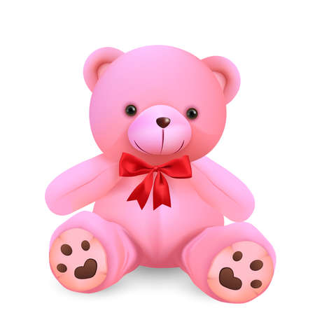  Cute teddy bear isolated on white background - vector and illustration.のイラスト素材