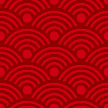 Seamless pattern red background chinese new year. vector abstract design.のイラスト素材